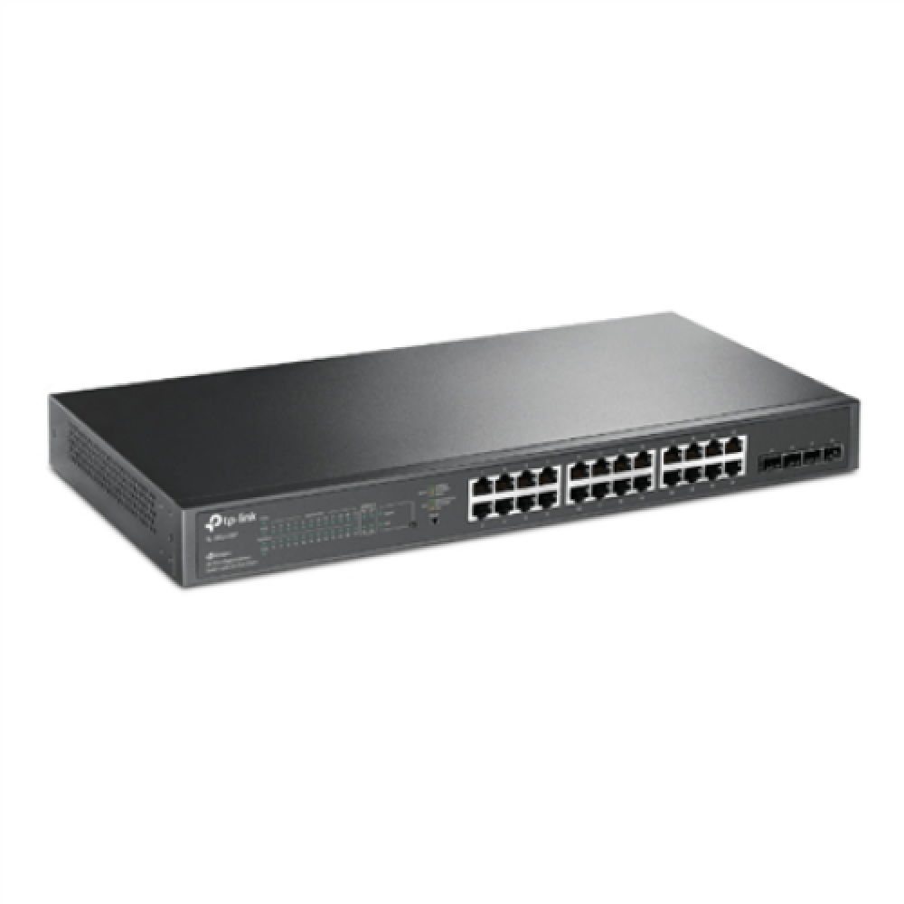 TP-LINK , JetStream 28-Port Gigabit Smart Switch , TL-SG2428P , Web Managed , Rackmountable , SFP ports quantity 4 , PoE+ ports quantity 24 , Power supply type Single