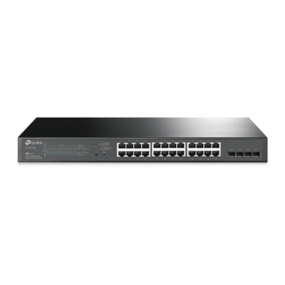 TP-LINK , JetStream 28-Port Gigabit Smart Switch , TL-SG2428P , Web Managed , Rackmountable , SFP ports quantity 4 , PoE+ ports quantity 24 , Power supply type Single