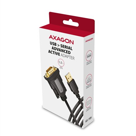 AXAGON USB - Serial Advanced Active Adapter , ADS-1PQN