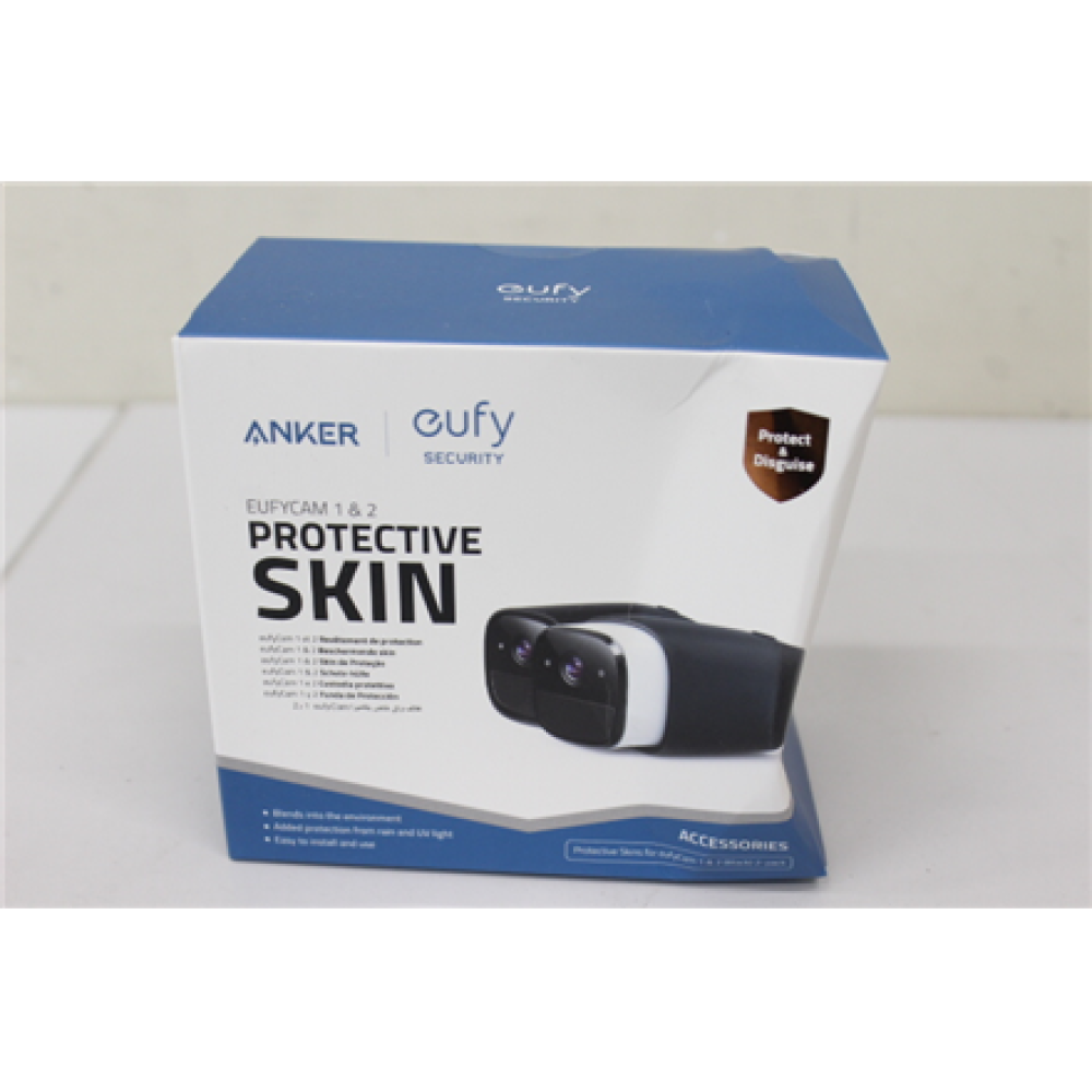 SALE OUT. Anker Eufy 2 Set Silicone Skins In Black For EufyCam & EufyCam 2, Black , Anker Eufy , 2 Set Silicone Skins In Black , 24 month(s) , DAMAGED PACKAGING