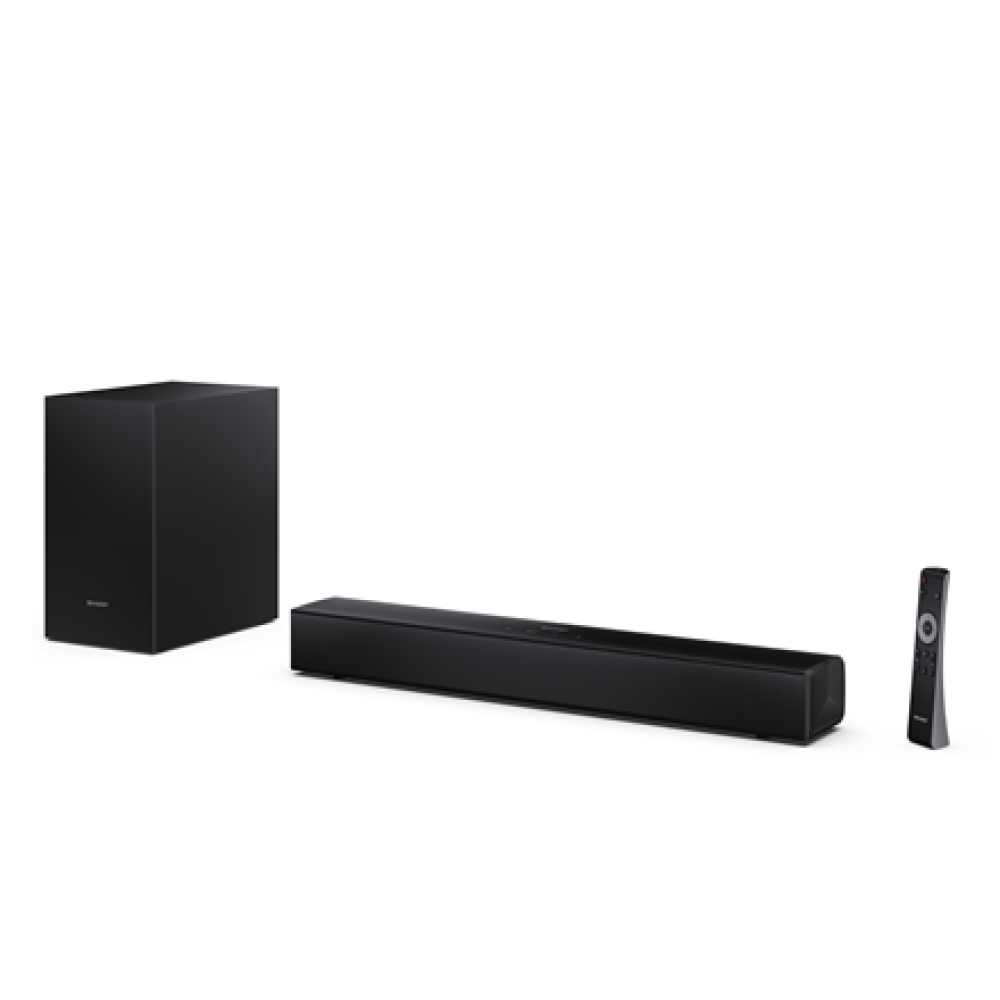 Sharp Compact 2.1 Soundbar with Wireless Subwoofer , HT-SBW121 , 240 W , Bluetooth , Black , Wireless connection