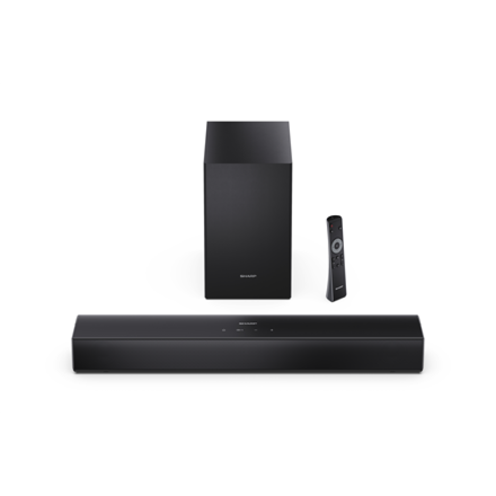 Sharp Compact 2.1 Soundbar with Wireless Subwoofer , HT-SBW121 , 240 W , Bluetooth , Black , Wireless connection