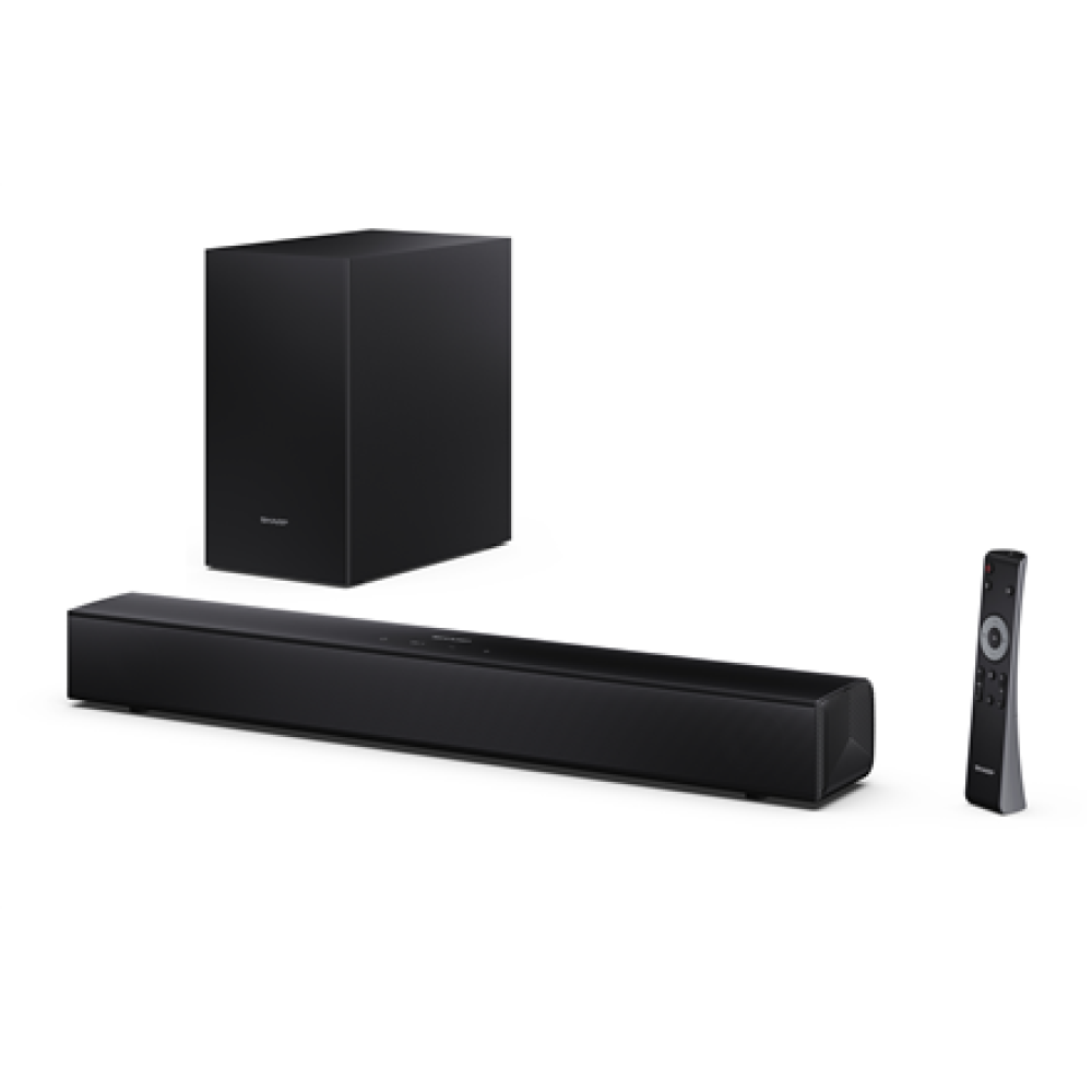 Sharp Compact 2.1 Soundbar with Wireless Subwoofer , HT-SBW121 , 240 W , Bluetooth , Black , Wireless connection