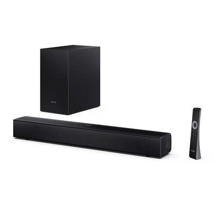 Sharp Compact 2.1 Soundbar with Wireless Subwoofer , HT-SBW121 , 240 W , Bluetooth , Wireless connection , Black