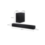Sharp Compact 2.1 Soundbar with Wireless Subwoofer , HT-SBW121 , 240 W , Bluetooth , Black , Wireless connection