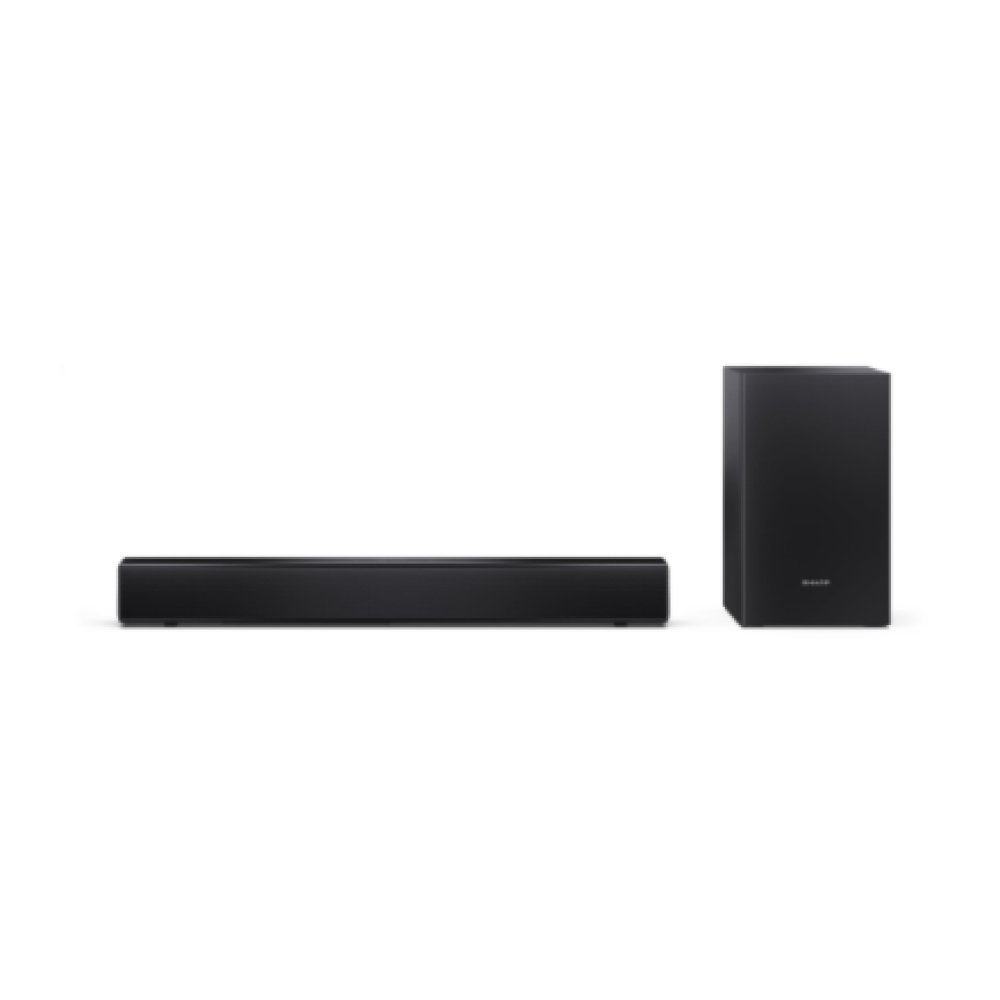 Sharp Compact 2.1 Soundbar with Wireless Subwoofer , HT-SBW121 , 240 W , Bluetooth , Black , Wireless connection