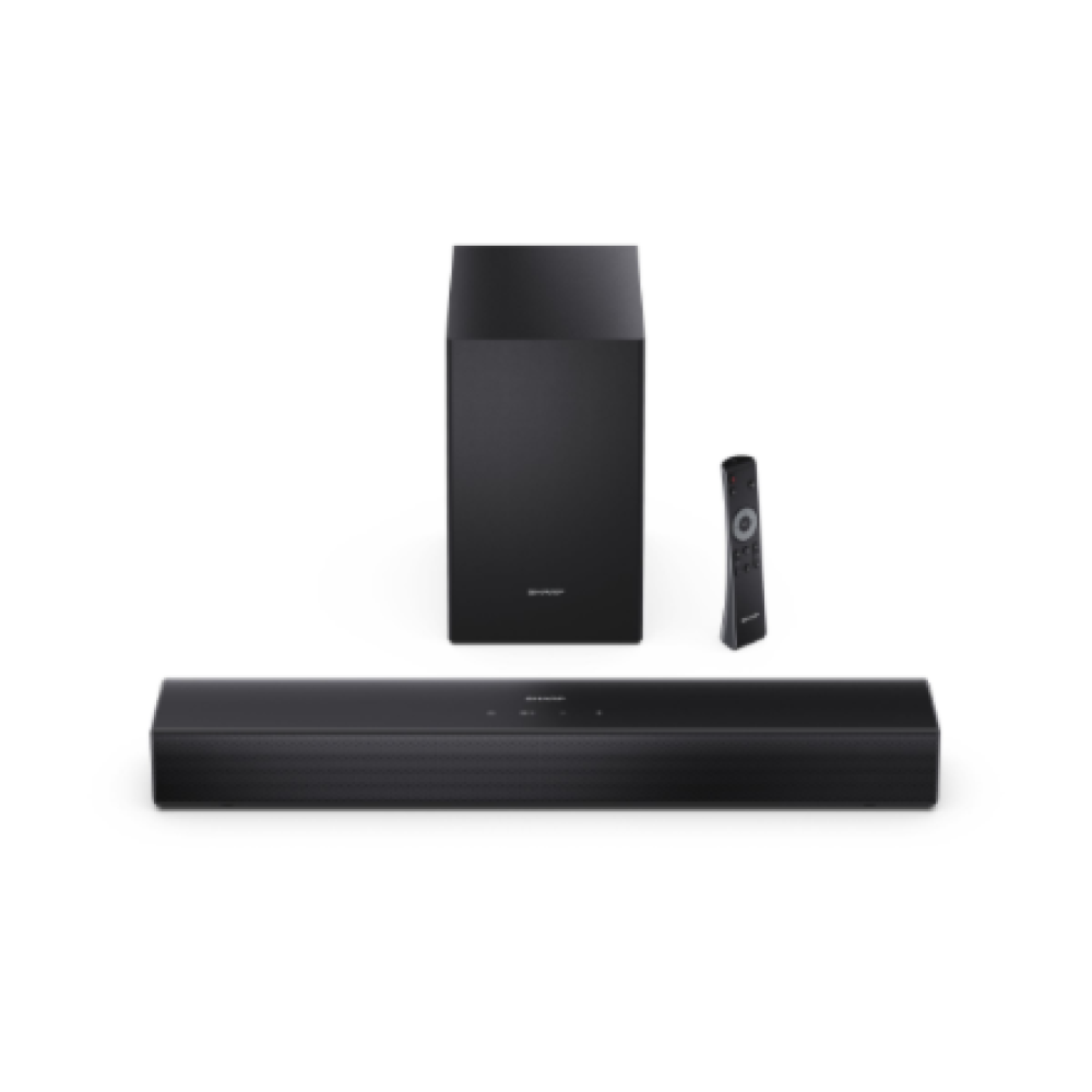 Sharp Compact 2.1 Soundbar with Wireless Subwoofer , HT-SBW121 , 240 W , Bluetooth , Black , Wireless connection