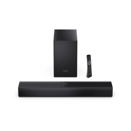 Sharp Compact 2.1 Soundbar with Wireless Subwoofer , HT-SBW121 , 240 W , Bluetooth , Wireless connection , Black