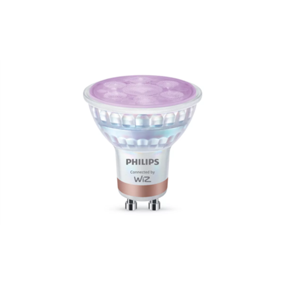 Philips Smart WFB 50W GLASS 922-65 RGB 2PF/6 , GU10 , 4.7 W , Full colour and warm to cool , Bluetooth, Wi-Fi