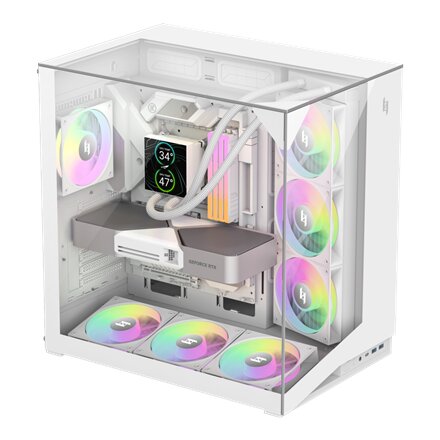 Gamemax Case , NEX C56 VC WH , ATX