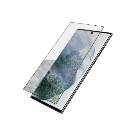 PanzerGlass , Samsung , Galaxy S22 Ultra , Tempered glass , Black , Case friendly. Compatible with ultrasonic fingerprint sensor. 100 % touch sensitivity. Antibacterial (ISO 22196 certified & JIS 22810 approved) , Screen Protector