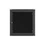 Lanberg Wall mounted installation cabinet 1912U 600X600, Black perforated door (Flat pack) , Lanberg