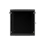 Lanberg Wall mounted installation cabinet 1912U 600X600, Black perforated door (Flat pack) , Lanberg