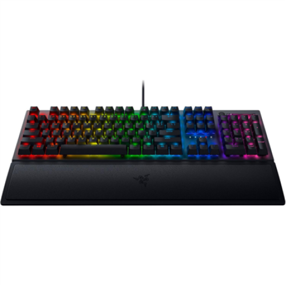 Razer BlackWidow V3 Yellow Switch; Transparent switch housing; Doubleshot ABS keycaps; Multi-function digital roller Razer Synapse 3 enabled; Cable routing options N-key roll-over; Fully programmable keys with on-the-fly macro recording; Gaming mode optio