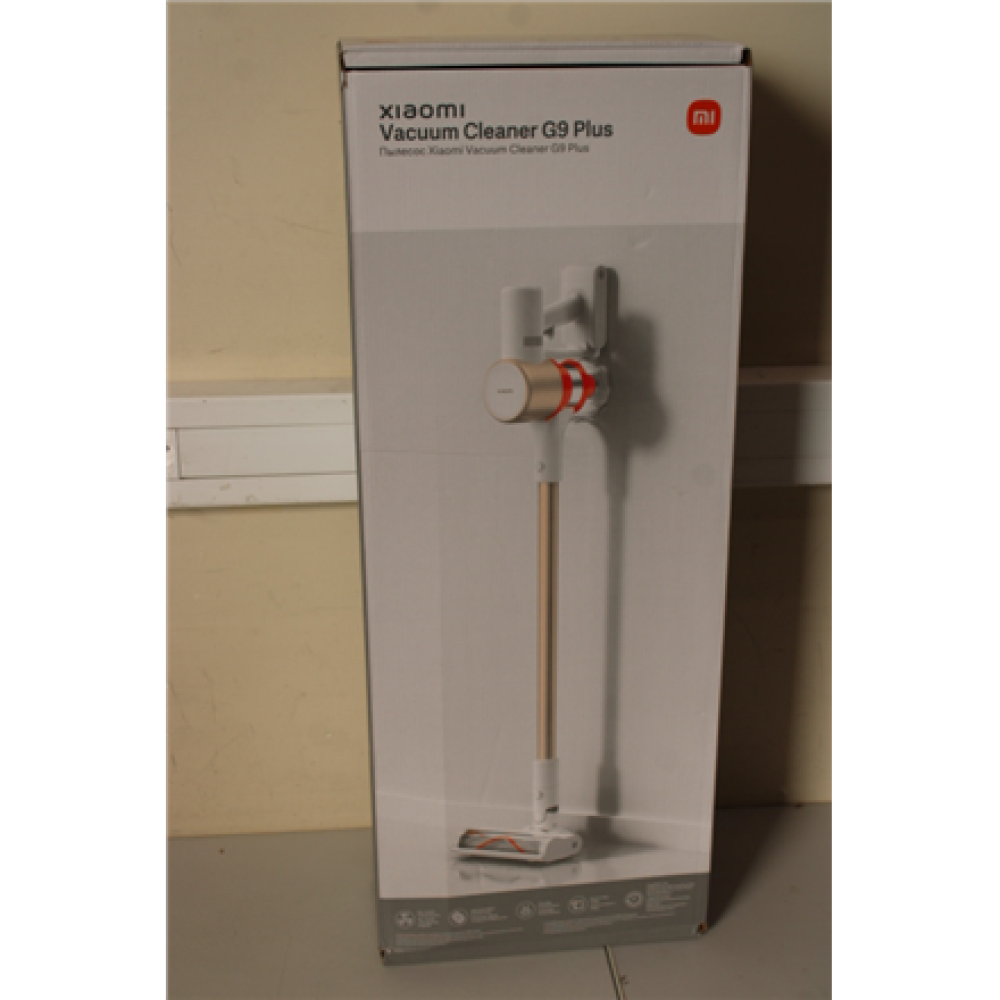 SALE OUT. , Xiaomi , Vacuum cleaner , G9 Plus EU , Cordless operating , Handstick , 120 W , 25.2 V , Operating time (max) 60 min , White , Warranty 3 month(s) , USED, DIRTY, MISSING: MINI ELECTRIC BRUSH, 2 IN 1 CREVICE NOOZLE, CHARGER AND MOUNTING KIT