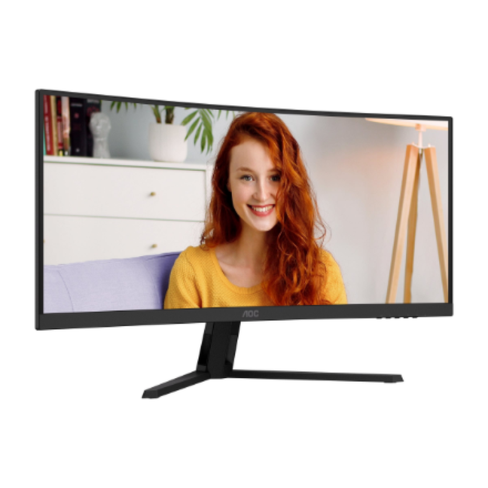 AOC CU34B3E , 34 , VA , WQHD , 21:9 , 120 Hz , 4 ms , 3440 x 1440 pixels , 300 cd/m² , HDMI ports quantity 1 , Black