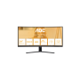 AOC CU34B3E , 34 , VA , WQHD , 21:9 , 120 Hz , 4 ms , 3440 x 1440 pixels , 300 cd/m² , HDMI ports quantity 1 , Black