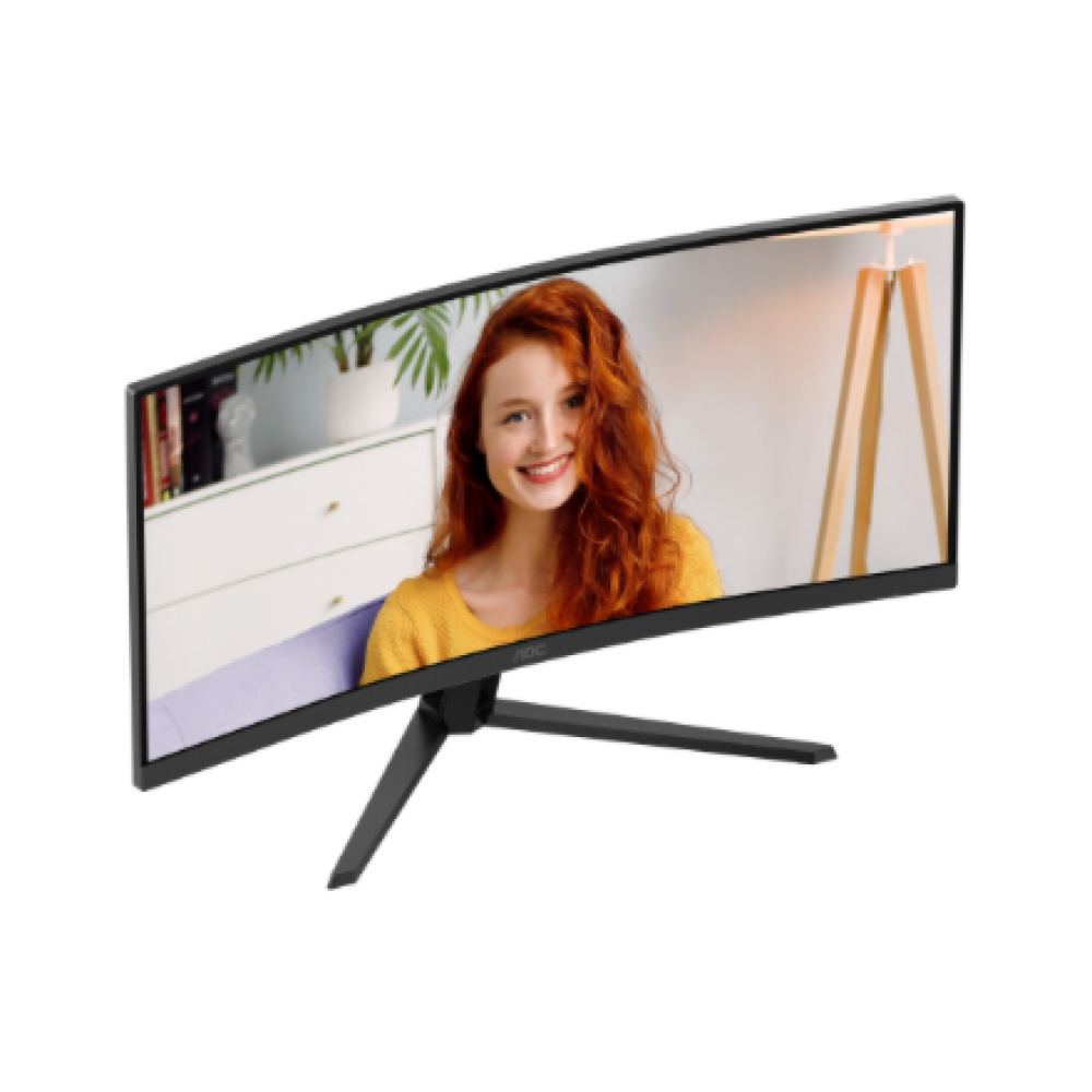 AOC CU34B3E , 34 , VA , WQHD , 21:9 , 120 Hz , 4 ms , 3440 x 1440 pixels , 300 cd/m² , HDMI ports quantity 1 , Black