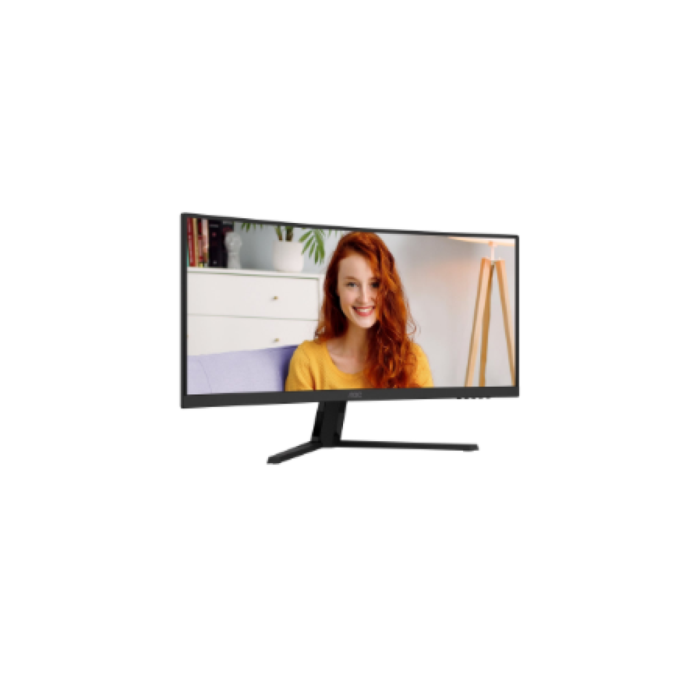 AOC CU34B3E , 34 , VA , WQHD , 21:9 , 120 Hz , 4 ms , 3440 x 1440 pixels , 300 cd/m² , HDMI ports quantity 1 , Black