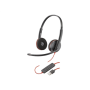Poly BLACKWIRE,C3225 USB-A Poly USB-A Headset Built-in microphone Black USB Type-A Wired
