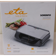 SALE OUT. ETA , 4 in 1 sandwich maker , ETA315190010 , 900 W , Number of plates 4 , Number of pastry 2 , Black/Stainless steel , DAMAGED PACKAGING