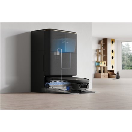 Ecovacs DEEBOT T90S PRO OMNI Vacuum Cleaner,Robot,Wet&Dry,40000Pa,TruEdge 3.0,ZeroTangle 4.0,OZMO Roller 3.0,Black+OMNI Auto-Empty Station , Ecovacs