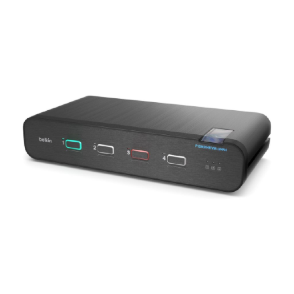 Belkin Universal 2nd Gen Secure KVM Switch, 4-Port, Dual Head, No CAC