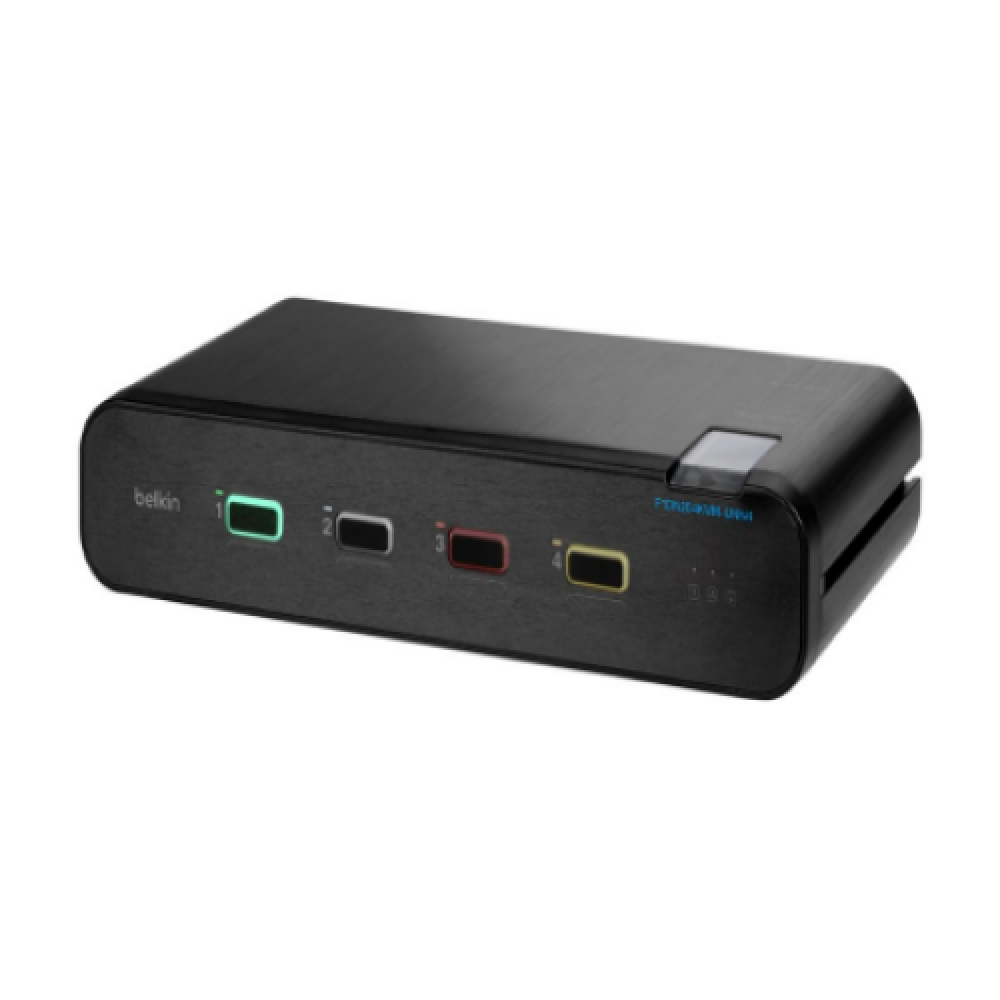 Belkin Universal 2nd Gen Secure KVM Switch, 4-Port, Dual Head, No CAC