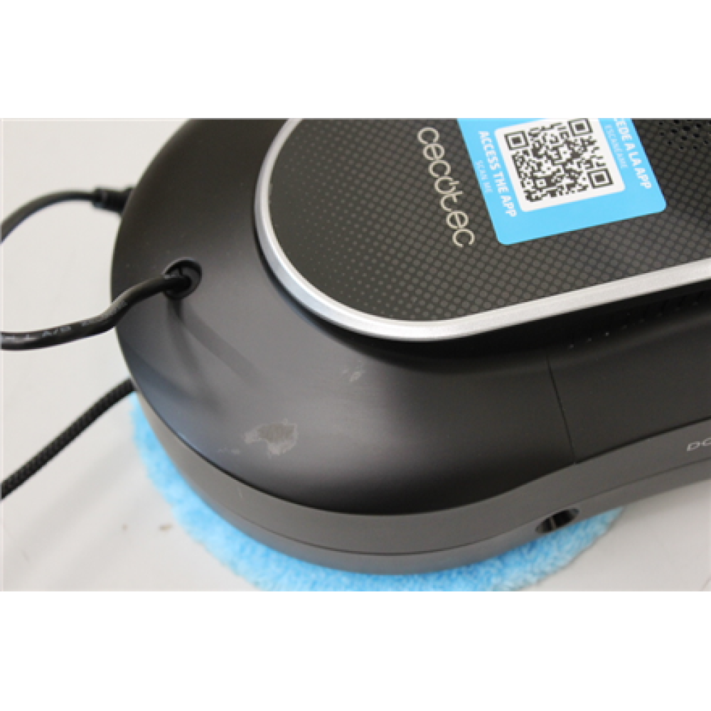 SALE OUT. Cecotec Conga Windroid 1090 Double Spray Connected Window cleaning robot , Cecotec Window Cleaning Robot , Conga Windroid 1090 Double Spray Connected , Corded , Black , USED, DIRTY