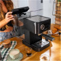 Cecotec Coffee machine , Power Espresso 20 Pro Latte , Pump pressure 20 bar , Built-in milk frother , Semi-automatic , Black , 1350 W