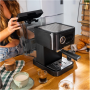 Cecotec Coffee machine , Power Espresso 20 Pro Latte , Pump pressure 20 bar , Built-in milk frother , Semi-automatic , Black , 1350 W