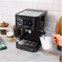 Cecotec Coffee machine , Power Espresso 20 Pro Latte , Pump pressure 20 bar , Built-in milk frother , Semi-automatic , Black , 1350 W