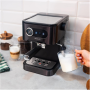 Cecotec Coffee machine , Power Espresso 20 Pro Latte , Pump pressure 20 bar , Built-in milk frother , Semi-automatic , Black , 1350 W