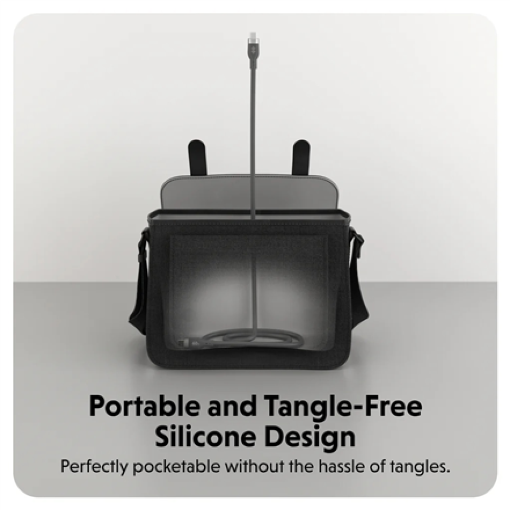 Hyper HyperJuice USB-C Silicone Charging Cable , HJ4011BKGL