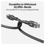 Hyper , HyperJuice USB-C Silicone Charging Cable , HJ4011BKGL