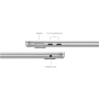 Apple MacBook , Air , Silver , 13 , IPS , 2560 x 1664 pixels , Apple M3 , 8 GB , Solid-state drive capacity 512 GB , Apple M3 chip 8-core CPU/10-core GPU , macOS , 802.11ax , Bluetooth version 5.0 , Keyboard language English , Keyboard backlit , Warranty 