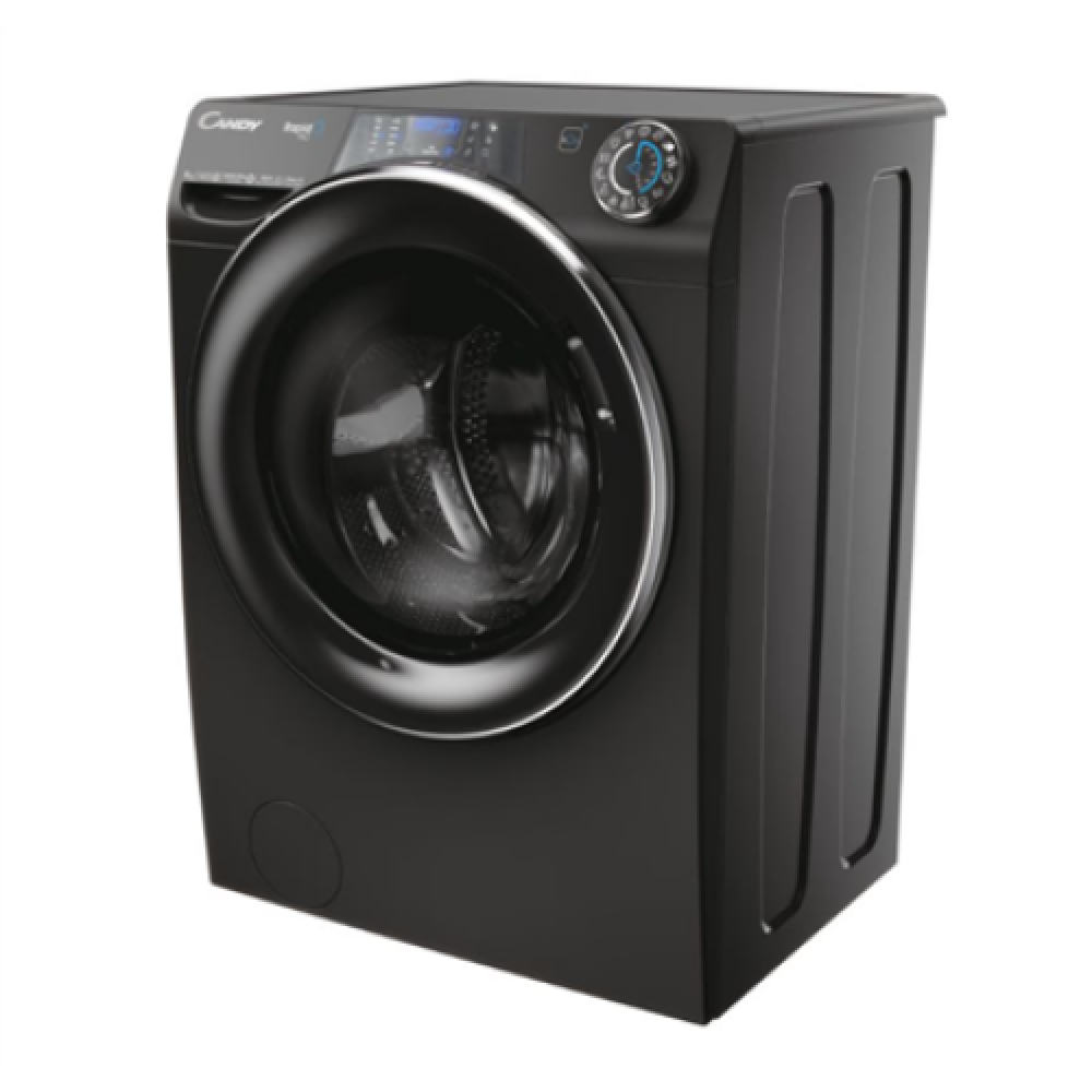 Candy , Washing Machine , RP 496BWMBCB/1-S , Energy efficiency class A , Front loading , Washing capacity 9 kg , 1400 RPM , Depth 53 cm , Width 60 cm , Display , TFT , Steam function , Wi-Fi , Glossy Black