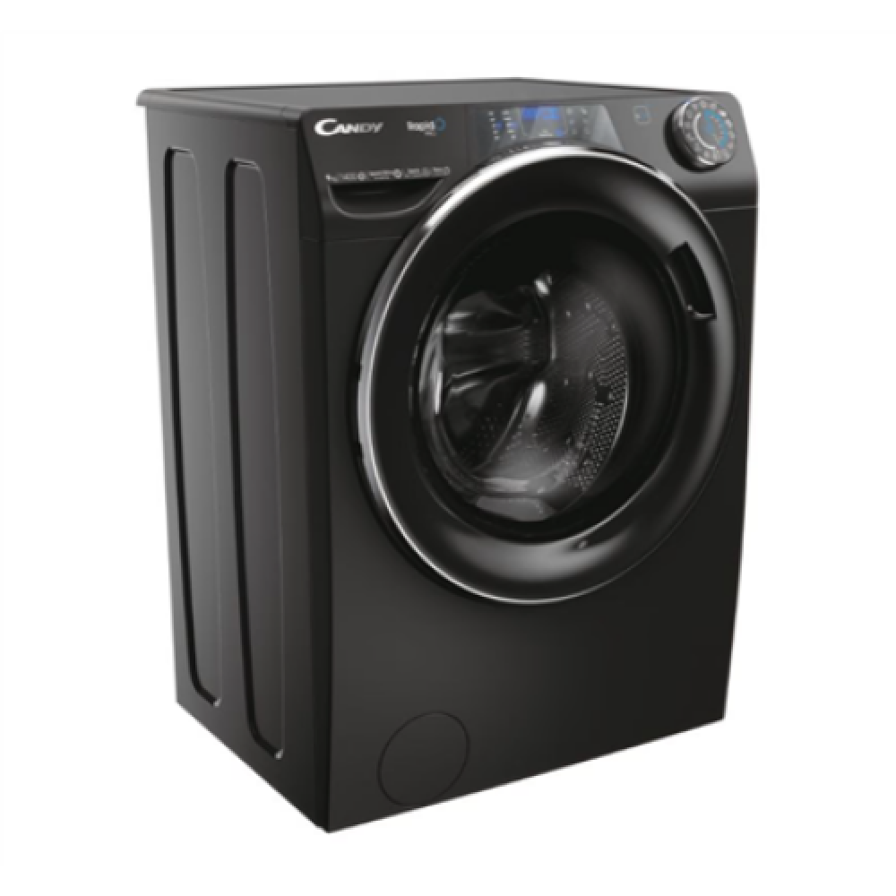 Candy , Washing Machine , RP 496BWMBCB/1-S , Energy efficiency class A , Front loading , Washing capacity 9 kg , 1400 RPM , Depth 53 cm , Width 60 cm , Display , TFT , Steam function , Wi-Fi , Glossy Black