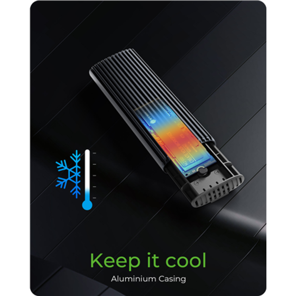 Raidsonic , M.2 NVMe and SATA SSD Enclosure via USB Type-C , IB-1808MCT-CU31