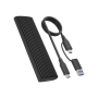 Raidsonic , M.2 NVMe and SATA SSD Enclosure via USB Type-C , IB-1808MCT-CU31