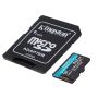Kingston , Canvas Go! Plus , 512 GB , microSD , Flash memory class Class 10, UHS-I, U3, V30, A2