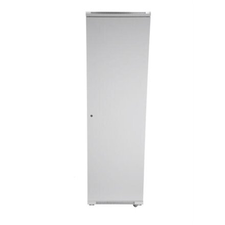 SOMI Networks , 37U, 19″ Freestanding Cabinet , 37U-60/60NAC , Max Load 800kg; Removable and Lockable Side Panels; Glass Doors; Unassembled , Depth: 60 cm , Gray