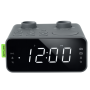 Muse Dual Alarm Clock Radio , M-17 LG , Alarm function , AUX in