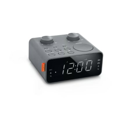 Muse Dual Alarm Clock Radio , M-17 LG , Alarm function , AUX in