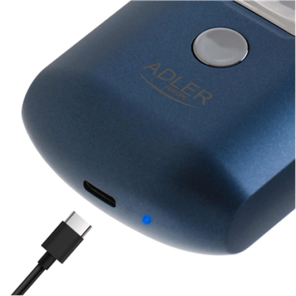 Adler Travel Shaver AD 2937 Operating time (max) 35 min Lithium Ion Blue