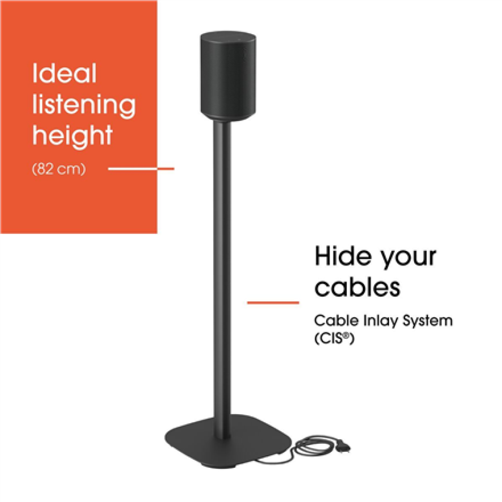 Vogels Floor stand , SFS 4113 Sonos speaker stand for Era 100 , Maximum weight (capacity) 2 kg , Black