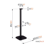 Vogels Floor stand , SFS 4113 Sonos speaker stand for Era 100 , Maximum weight (capacity) 2 kg , Black