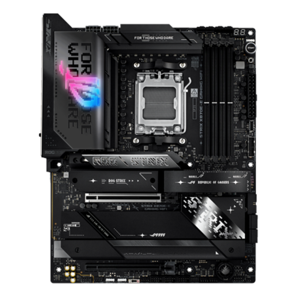 Asus ROG STRIX X870E-E GAMING WIFI , Processor family AMD , Processor socket AM5 , DDR5 , Supported hard disk drive interfaces SATA, M.2 , Number of SATA connectors 4