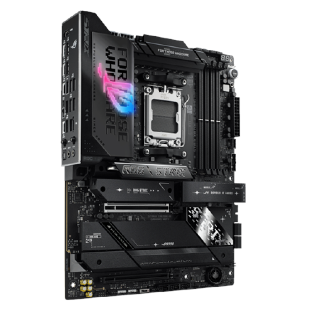 Asus ROG STRIX X870E-E GAMING WIFI , Processor family AMD , Processor socket AM5 , DDR5 , Supported hard disk drive interfaces SATA, M.2 , Number of SATA connectors 4