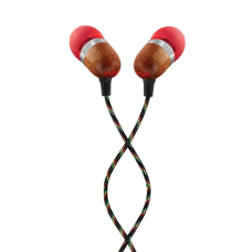 Marley , Earbuds , Smile Jamaica , Wired , In-ear , Microphone , Red